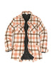 Women's Quilted Lined Snap Button Shirt Jacket