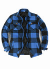 Women's Quilted Lined Snap Button Shirt Jacket