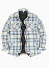 Women's Quilted Lined Snap Button Shirt Jacket