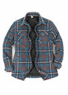 Women's Quilted Lined Snap Button Shirt Jacket