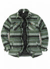 Women's Quilted Lined Snap Button Shirt Jacket