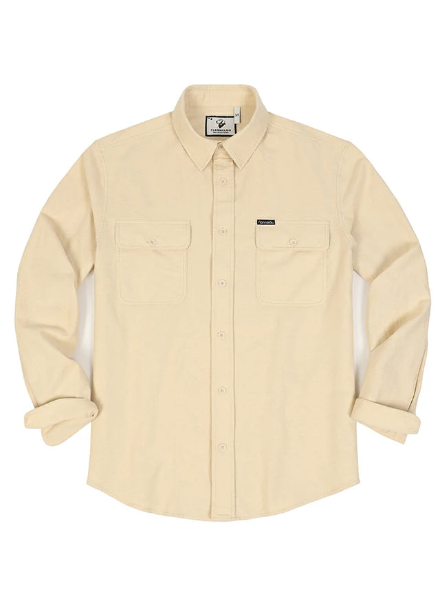 Men's Double Brushed CPO-Inspired Midweight Flannel Shirt