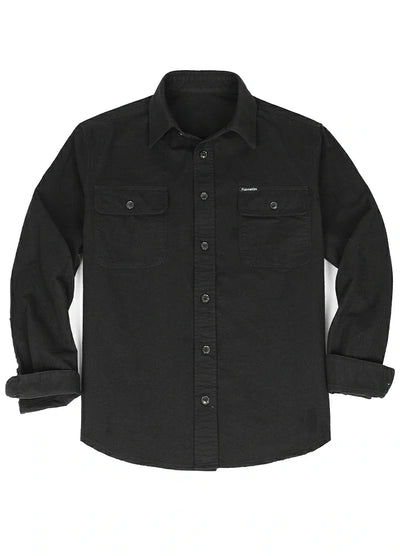 Men's Double Brushed CPO-Inspired Midweight Flannel Shirt
