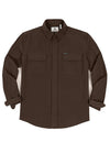 Men's Double Brushed CPO-Inspired Midweight Flannel Shirt