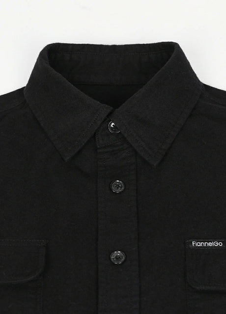 Men's Double Brushed CPO-Inspired Midweight Flannel Shirt