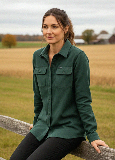 Women's Double Brushed Midweight Flannel Shirt