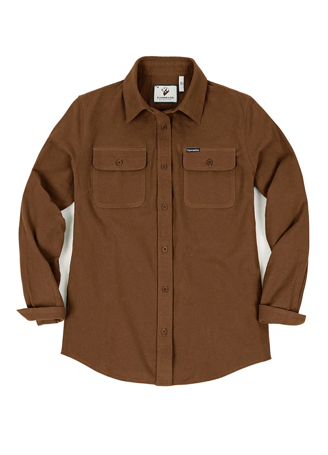 Women's Double Brushed Midweight Flannel Shirt