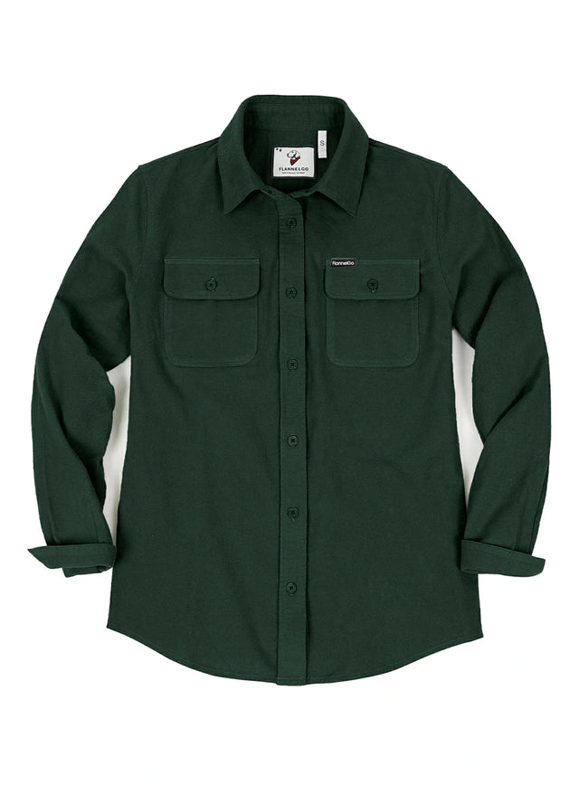 Women's Double Brushed Midweight Flannel Shirt