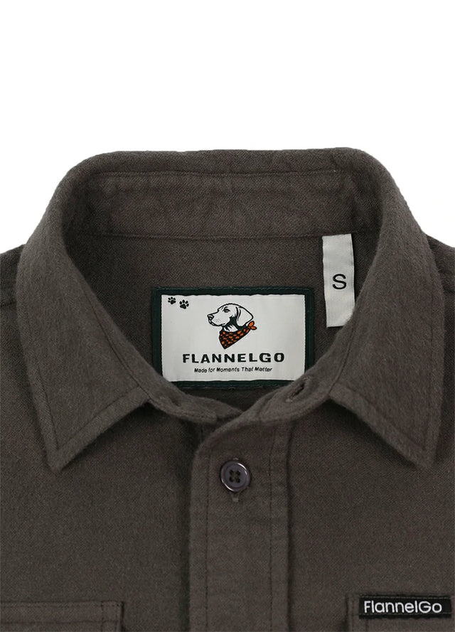 Kids CPO-Inspired Midweight Workwear Flannel Shirt