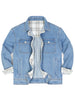 Women's Washed Denim Snap Button Jacket