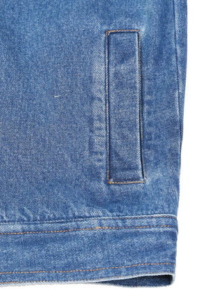 Women's Washed Denim Snap Button Jacket