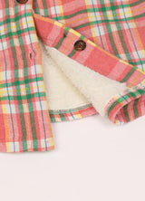 Women's Flannel Shirt Jacket,Sherpa-Lined Plaid