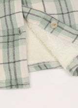 Women's Cozy Flannel Shirt Jacket,Sherpa-Lined Jacket