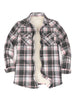Women's Cozy Flannel Shirt Jacket,Sherpa-Lined Jacket