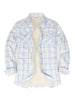 Women's Flannel Shirt Jacket,Sherpa-Lined Plaid
