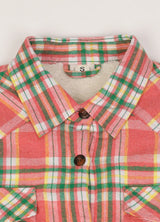 Women's Flannel Shirt Jacket,Sherpa-Lined Plaid