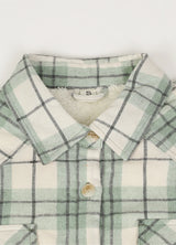 Women's Cozy Flannel Shirt Jacket,Sherpa-Lined Jacket