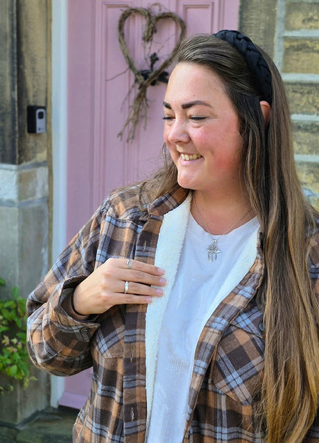 Women's Cozy Flannel Shirt Jacket,Sherpa-Lined Jacket