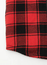 Boys Sherpa Lined Flannel Jacket,Full Zip Up Plaid