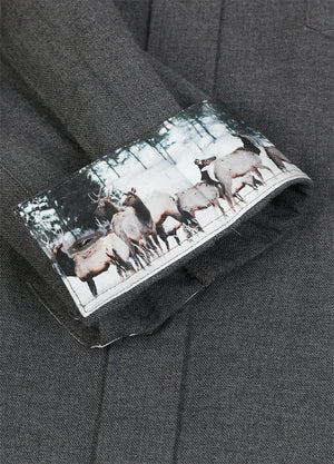 Men's Wildlife Adventure Solid Flannel Shirt