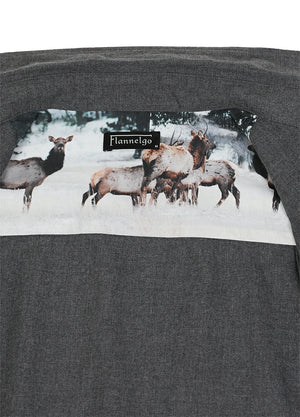 Men's Wildlife Adventure Solid Flannel Shirt