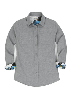 Women's Wildlife Adventure Solid Flannel Shirt