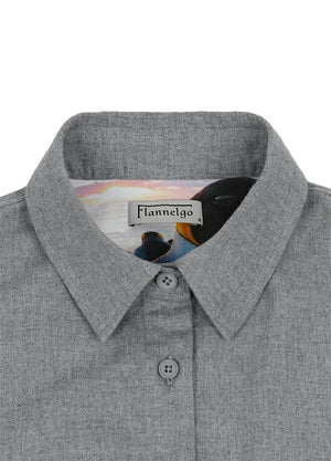 Women's Wildlife Adventure Solid Flannel Shirt