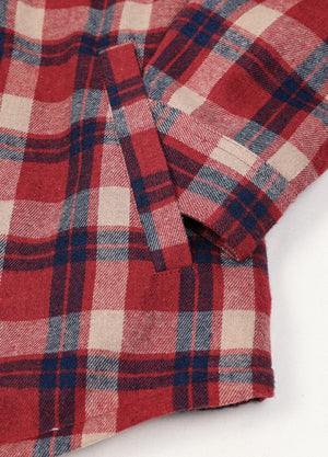 Women's Sherpa Lined Flannel Hooded Jacket With Zip Up
