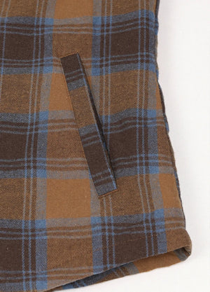 Women's Sherpa Lined Flannel Jacket with Hood, Button Up Plaid