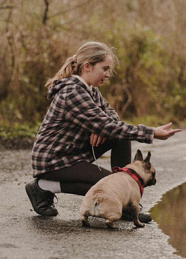 Women's Sherpa Lined Flannel Jacket with Hood, Button Up Plaid