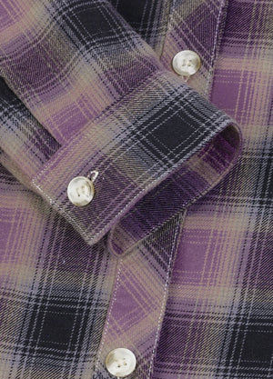 Timetrails Women's Acid Washed Plaid Flannel Shirt