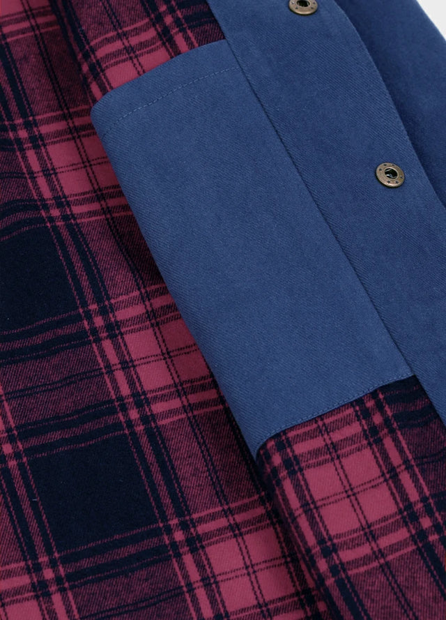 Men’s Breezy Casual Flannel Lined Shirt Jacket