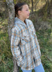 Kids Boys and Girls Fleece-Lined Snap Flannel Shirt,Hooded Plaid Jacket