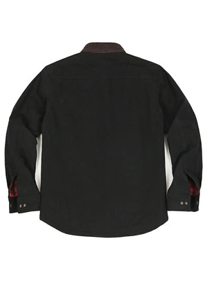 Men's Workwear Inspired Flannel Lined Utility Shacket, 8.3 oz