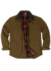 Men's Workwear Inspired Flannel Lined Utility Shacket, 8.3 oz