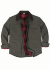 Men's Workwear Inspired Flannel Lined Utility Shacket, 8.3 oz