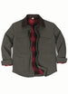 Men's Workwear Inspired Flannel Lined Utility Shacket, 8.3 oz