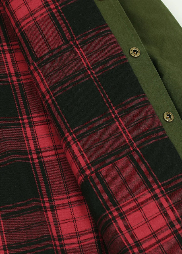 Men's Workwear Inspired Flannel Lined Utility Shacket, 8.3 oz