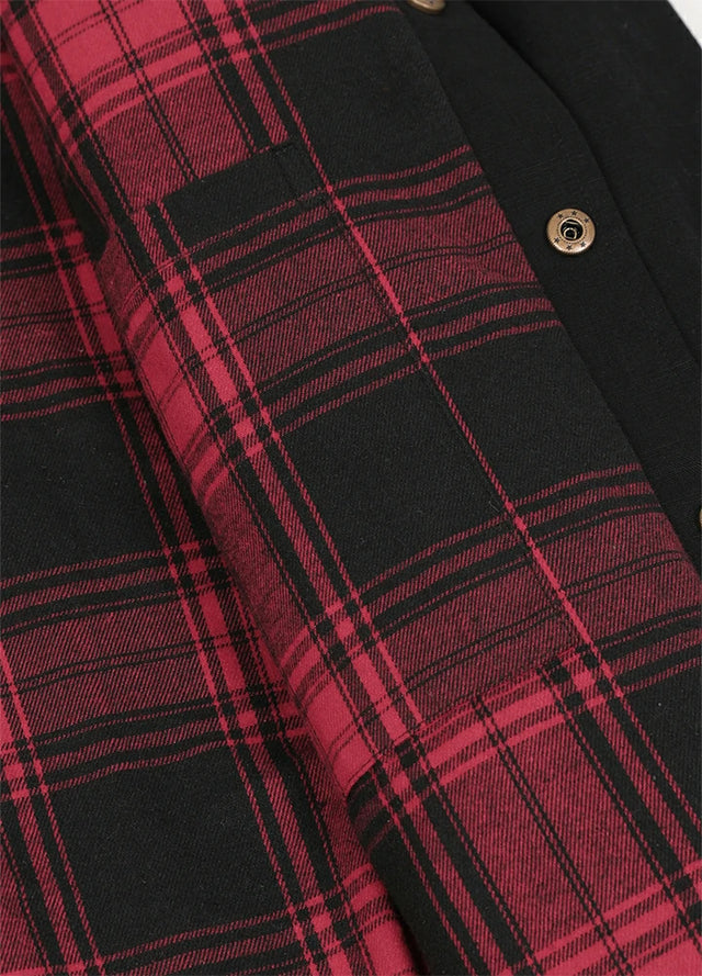 Men's Workwear Inspired Flannel Lined Utility Shacket, 8.3 oz