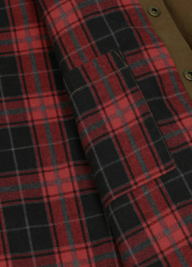 Men's Workwear Inspired Flannel Lined Utility Shacket, 8.3 oz