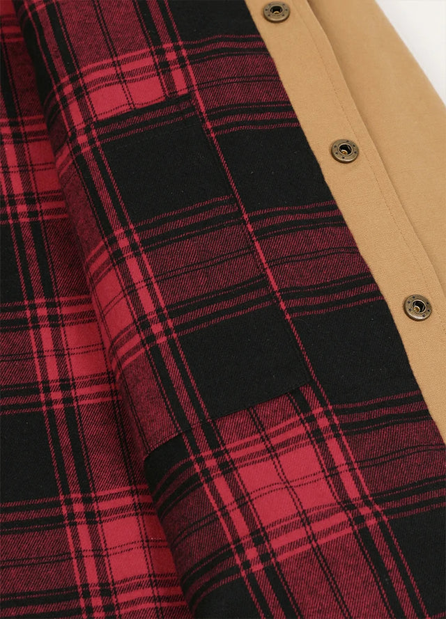 Men's Workwear Inspired Flannel Lined Utility Shacket, 8.3 oz