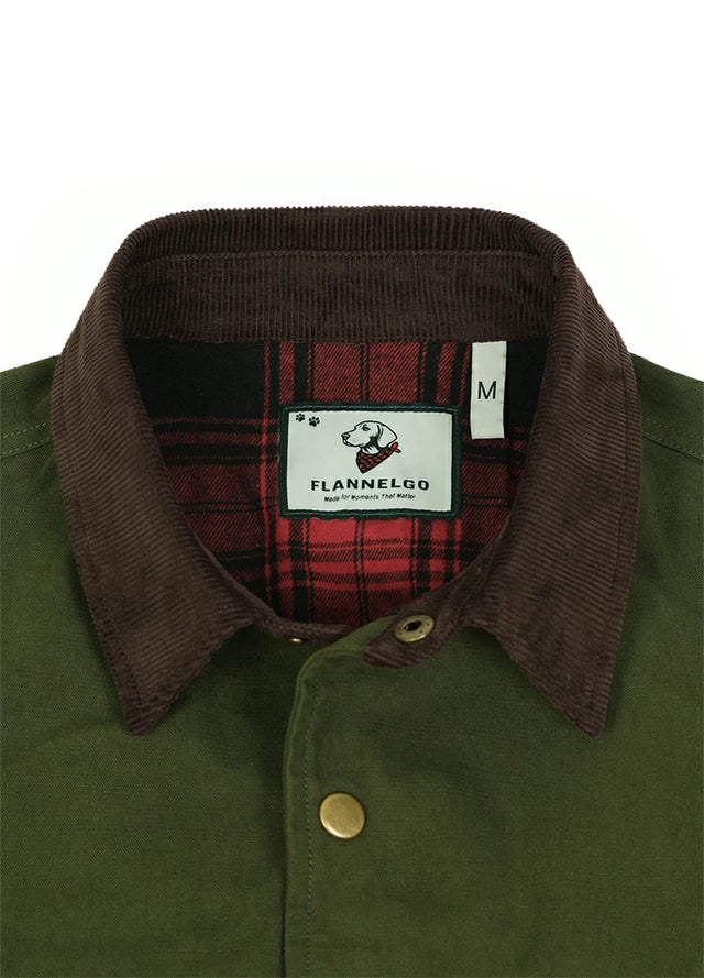 Men's Workwear Inspired Flannel Lined Utility Shacket, 8.3 oz