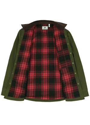 Men's Workwear Inspired Flannel Lined Utility Shacket, 8.3 oz