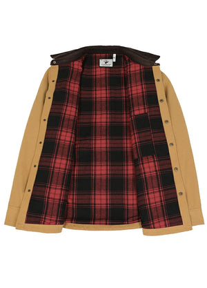 Men's Workwear Inspired Flannel Lined Utility Shacket, 8.3 oz