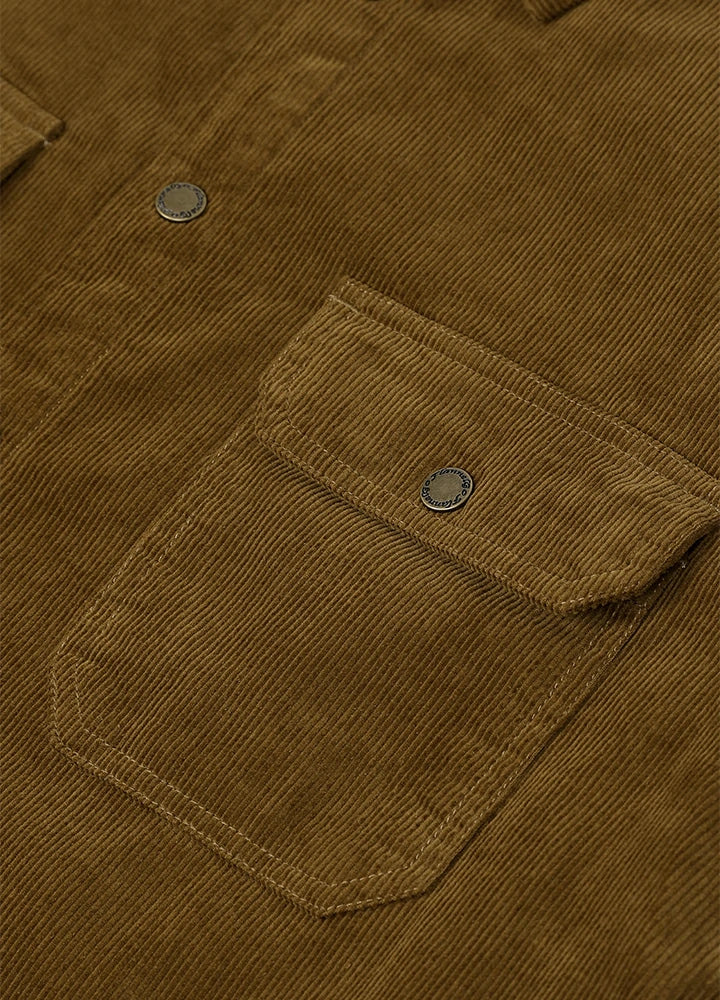 Men's Corduroy Flannel Lined Shirt Jacket,Utility Shacket
