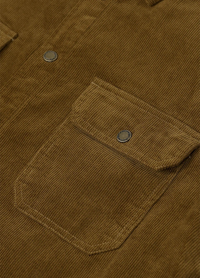 Men's Corduroy Flannel Lined Shirt Jacket,Utility Shacket