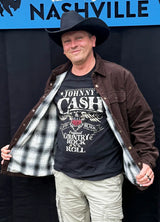 Men's Corduroy Flannel Lined Shirt Jacket,Utility Shacket