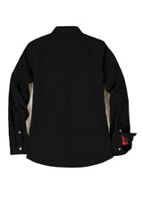 Women's Boyfriend Fit Flannel-Lined Long-Sleeve Corduroy Shirt Jacket