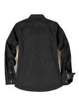Women's Boyfriend Fit Flannel-Lined Long-Sleeve Corduroy Shirt Jacket