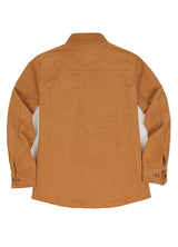 Women's Boyfriend Fit Flannel-Lined Long-Sleeve Corduroy Shirt Jacket